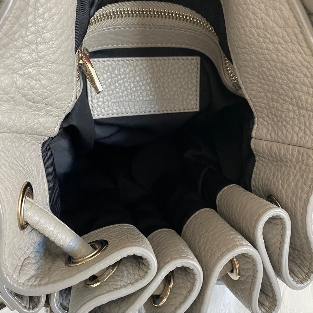 Alexander Wang Gray Diego Studded Drawstring Bag - Picture 12 of 15